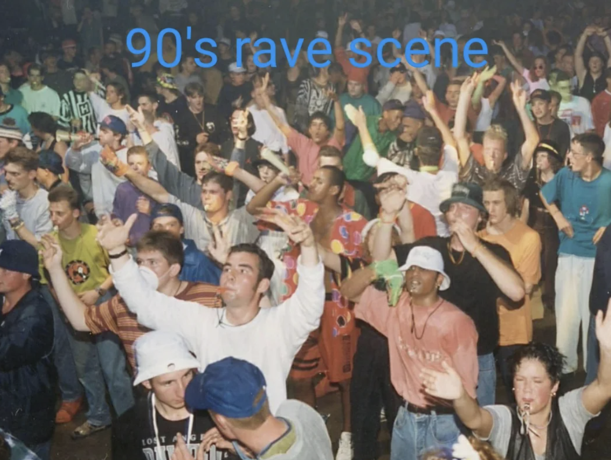 90s techno - 90's rave scene